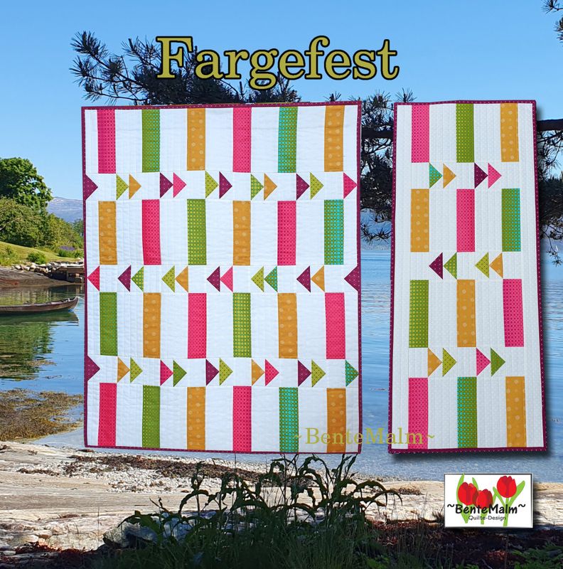Fargefest - materialpakke veggteppe str 76x94cm