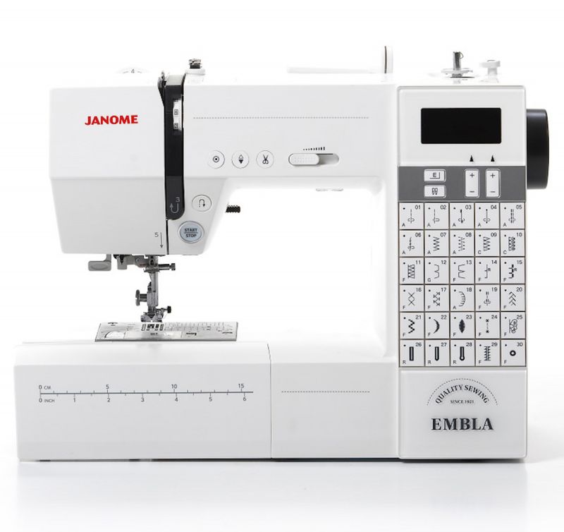 Janome Embla inkl bonuspakke med trykkføtter verdi kr 1500,-