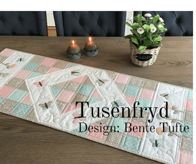 Hovedbilde Tusenfryd - mønster på løper
