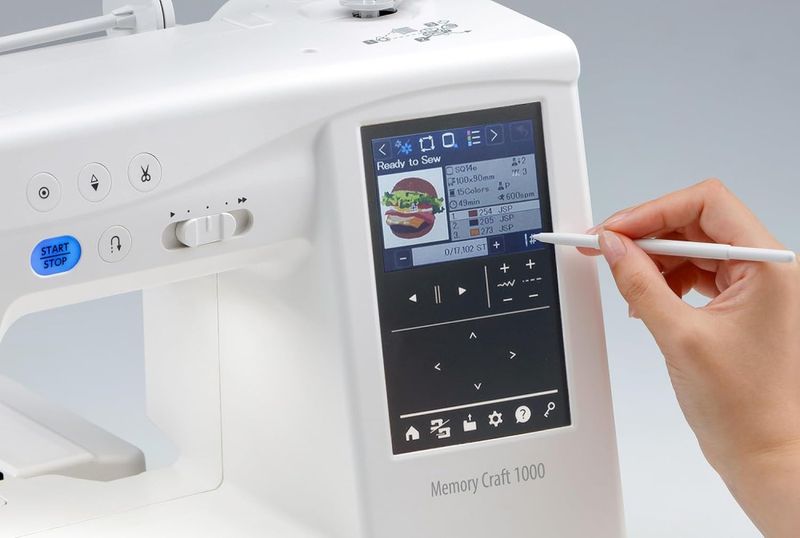 Memory Craft 1000 Silky White - Sy - og Broderimaskin 