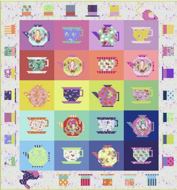 Hovedbilde Mad Hatter Tea Party Quilt ...