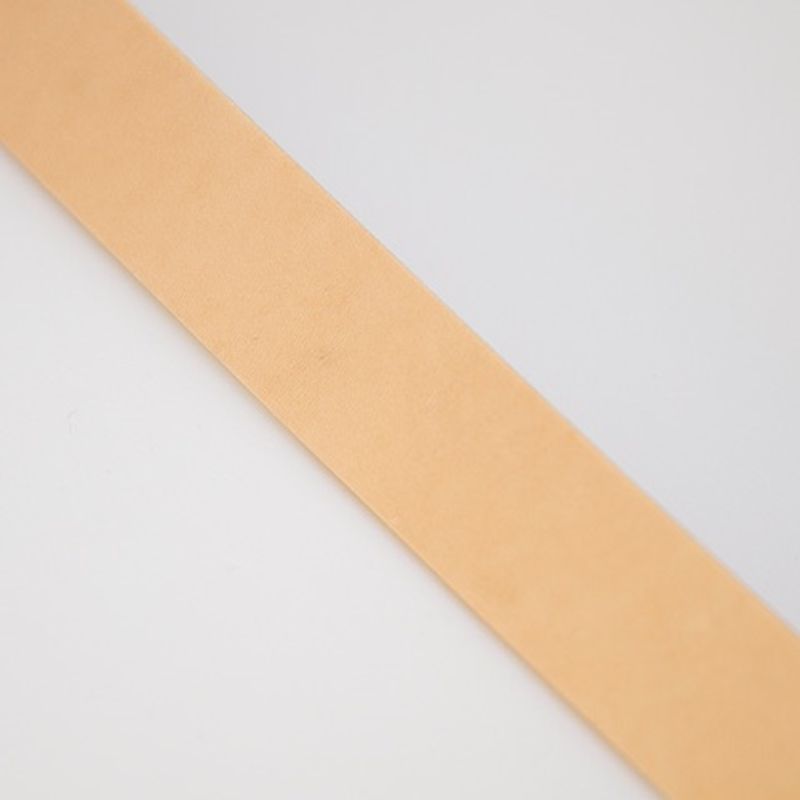 Lærreim Natur 2cm bred - 115-120cm lang