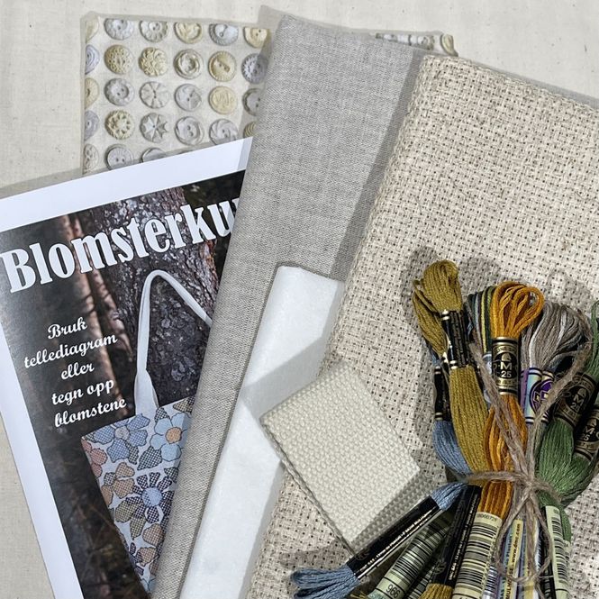 Hovedbilde Blomsterkurv - materialpakke ...