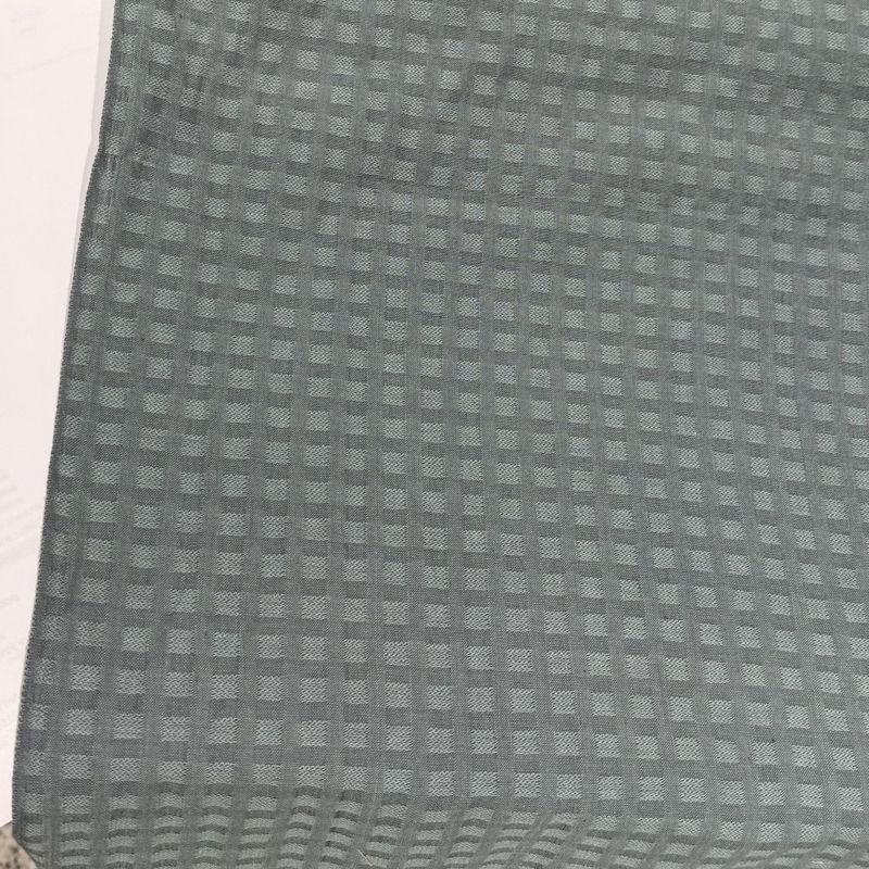 Grov japansk  - støvet blågrå vevd steuktur 50cm x 100cm
