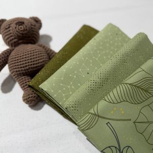 Stoffpakke Olive you - Grønn 4x50cm