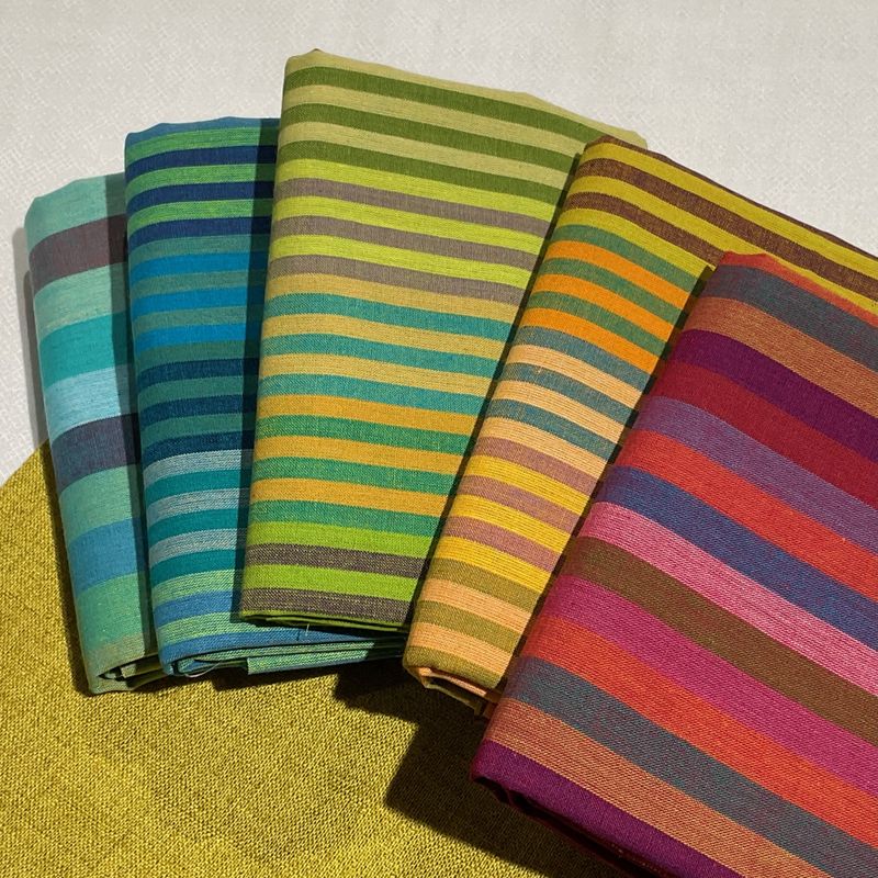 Stoffpakke - Kaffe Fassett  striper 5x50cm