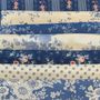 Stoffpakke - Something blue  7x50cm