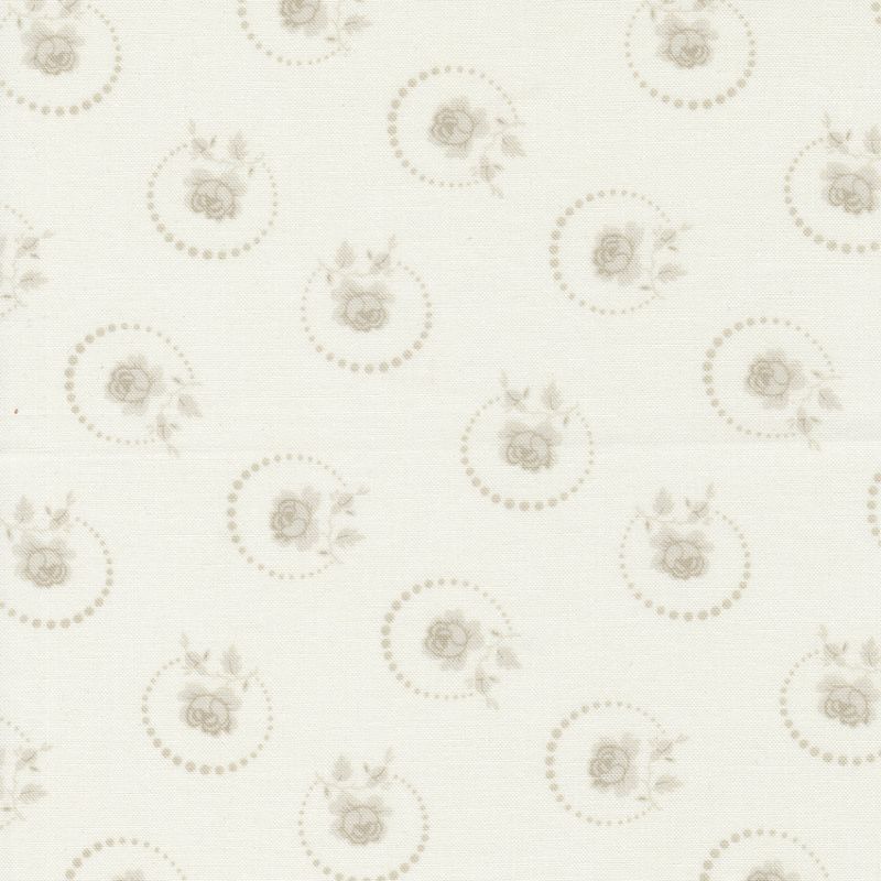 Ridgewood - Små små roser på beige bunn