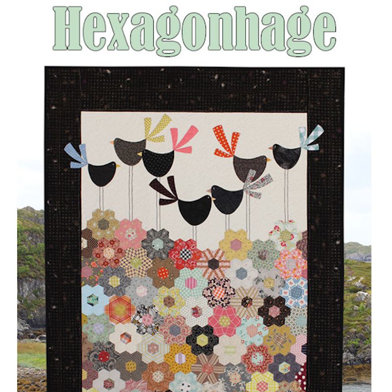 Hexagonhage - mønster på veggteppe