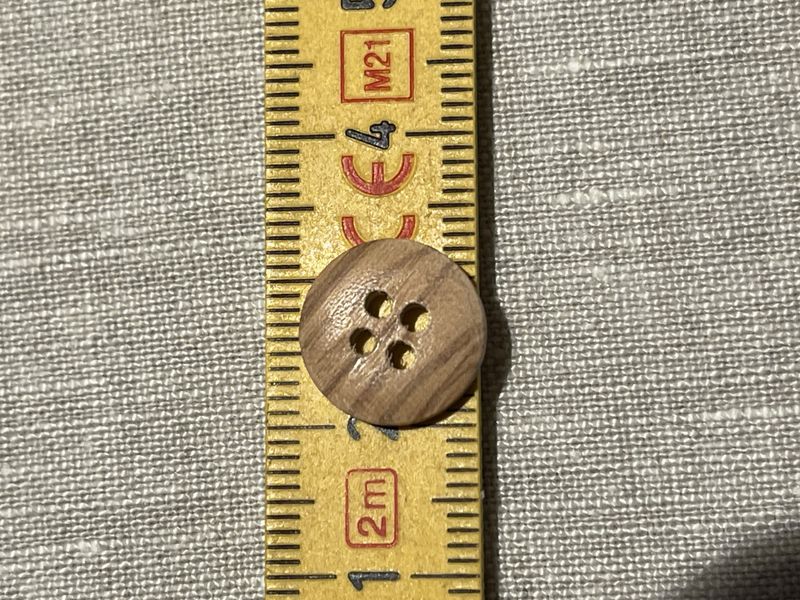 Treknapp slett  - 12mm i diameter