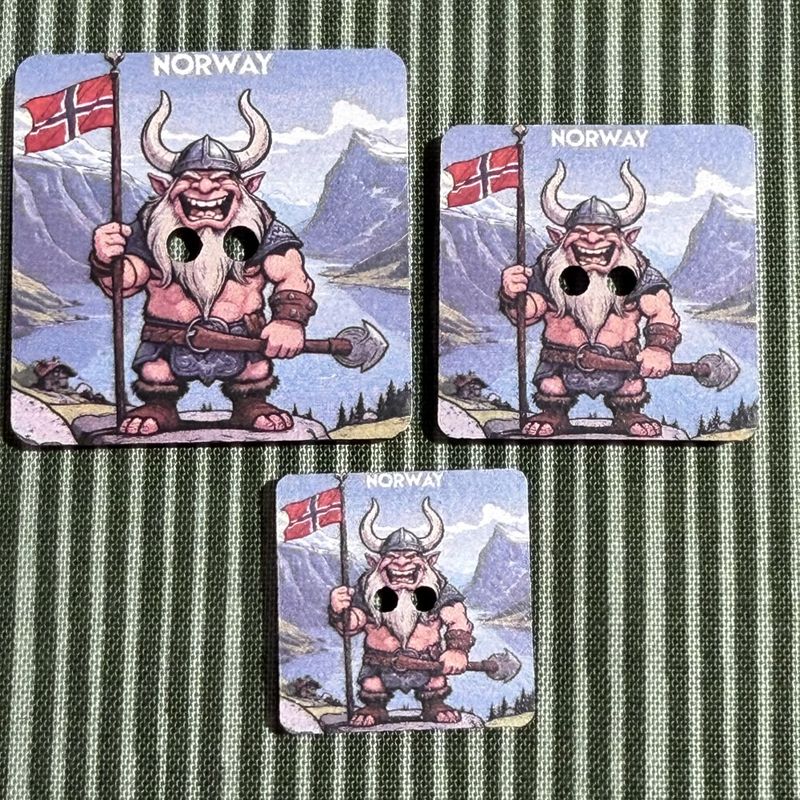 Viking knapper 3 str