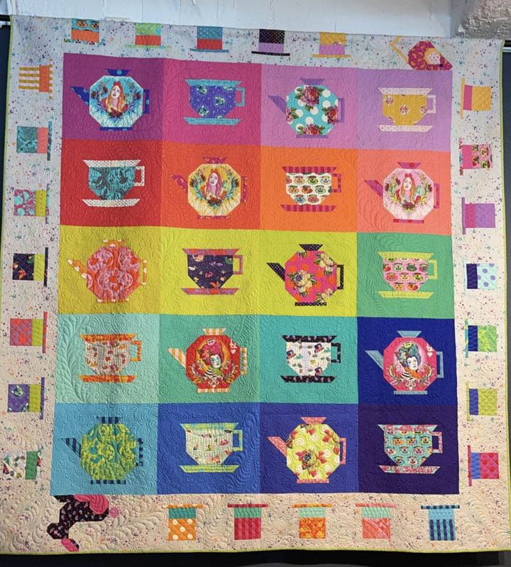 Mad Hatter Tea Party Quilt Kit