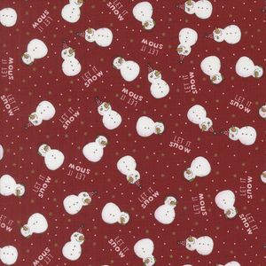 * Emmitt and Ivy - Koselige snømenn på rødt