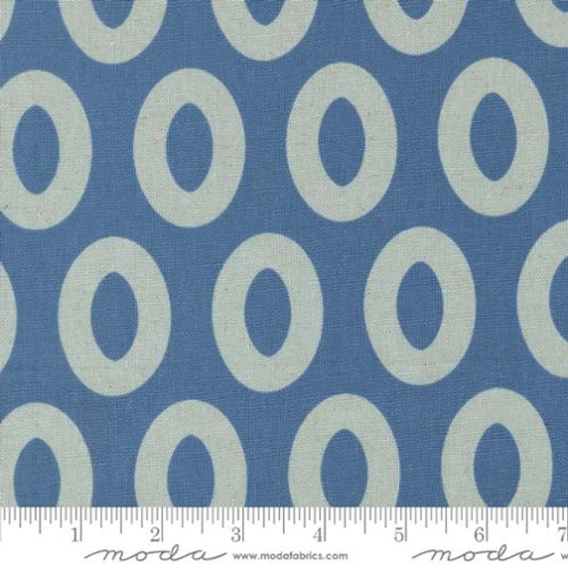 Urban Whisper Mochi Linen - Sirkler på jeansblå bunn